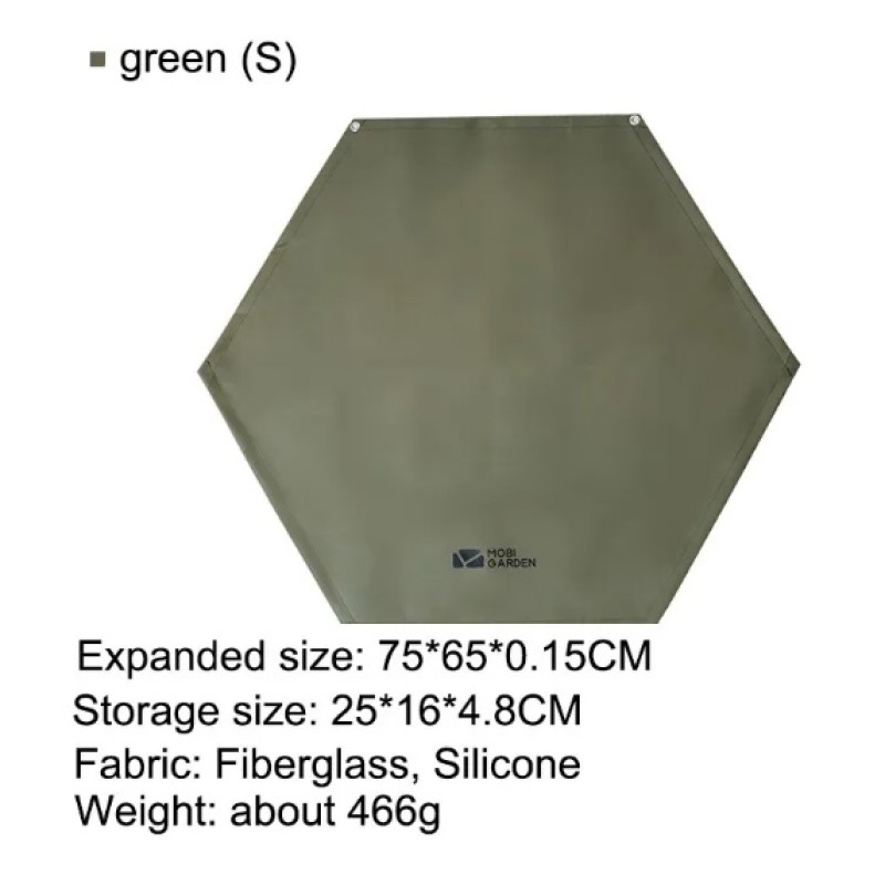 Килимок вогнестійкий Mobi Garden Fire-proof Cloth S NX22671055 green