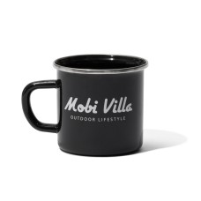 Кружка емальована Mobi Garden Villa 350мл NX21666069 black