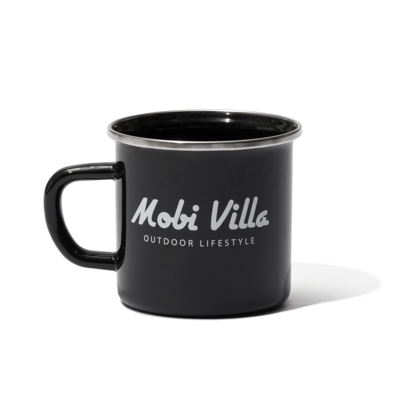 Кружка емальована Mobi Garden Villa 350мл NX21666069 black
