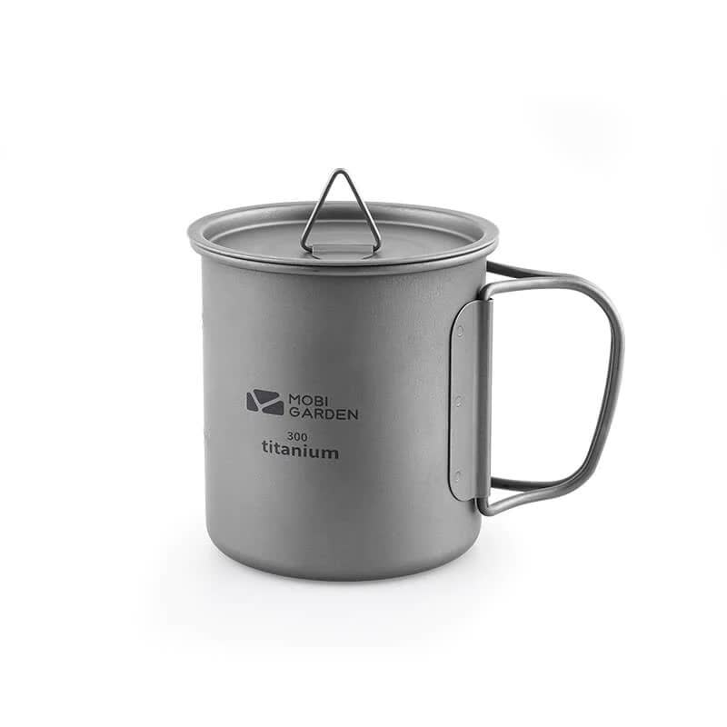 Кружка титанова з кришкою Mobi Garden 300мл NX20666038 titanium
