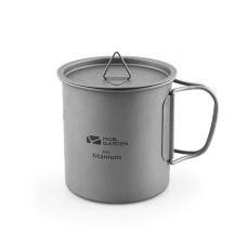 Кружка титанова з кришкою Mobi Garden 450мл NX20666039 titanium