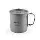 Кружка титанова з кришкою Mobi Garden 450мл NX20666039 titanium