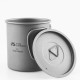Кружка титанова з кришкою Mobi Garden 450мл NX20666039 titanium