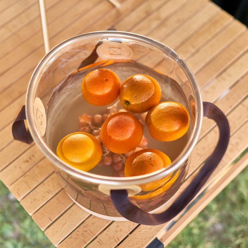 Відро складане прозоре Mobi Garden Bucket 20л NX23690002 sand