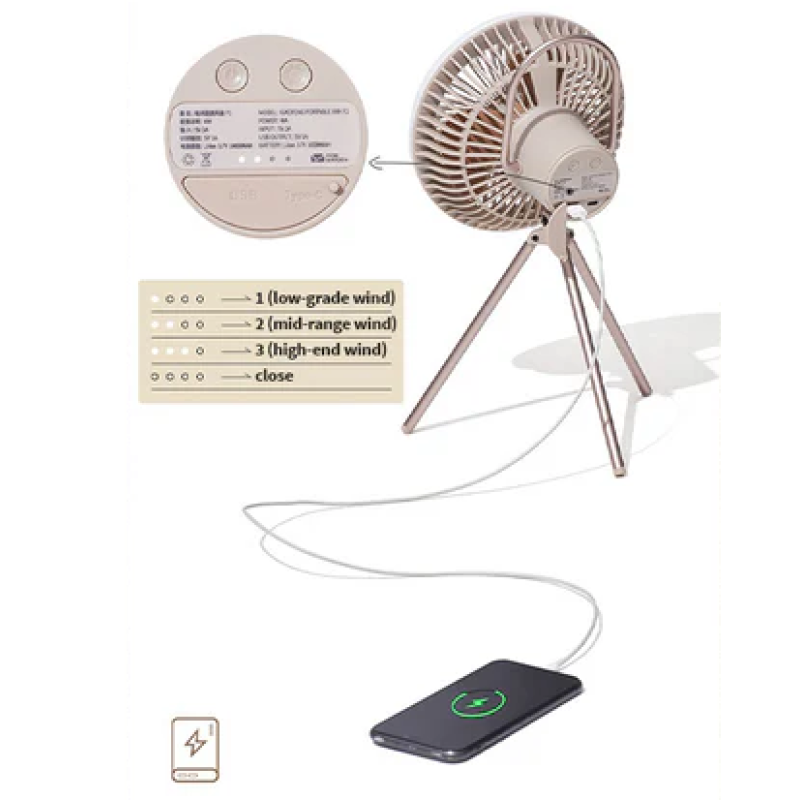 Вентилятор-ліхтар на ніжках Mobi Garden Fan F2 NX22669002 sand