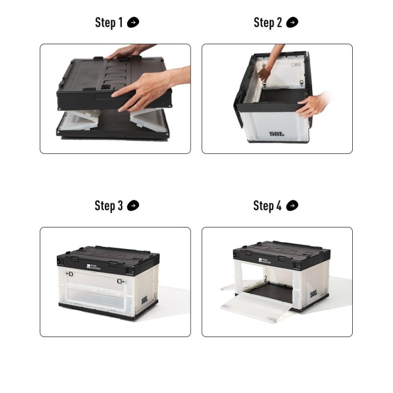 Контейнер складаний Mobi Garden Storage box pro 50л NX23685002 white