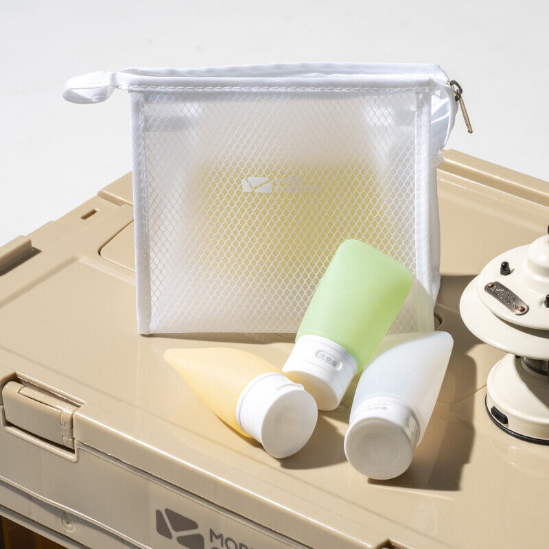 Дорожній набір силіконових пляшок Mobi Garden 89мл*2+60мл*1 NX21671054 white/yellow/green