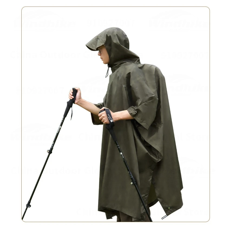 Пончо дощовик Mobi Garden 20D Nylon Ultralight NX23667004 green