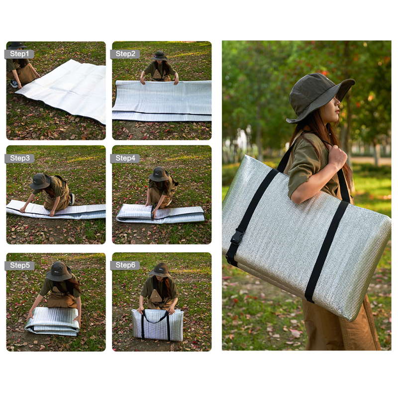 Килимок кемпінговий Mobi Garden Aluminium mat 180 NX23663004 silvery