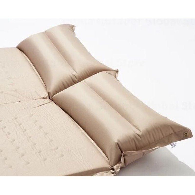 Килимок самонадувний подвійний з подушкою Mobi Garden Dot double air 30 мм NX22663004 sand