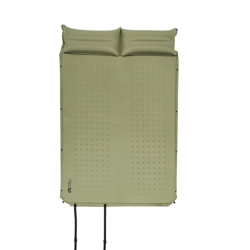 Килимок самонадувний подвійний з подушкою Mobi Garden Dot double air 30 мм NX22663004 green