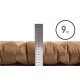 Килимок надувний Mobi Garden Taurus 90 мм NX20663004 brown