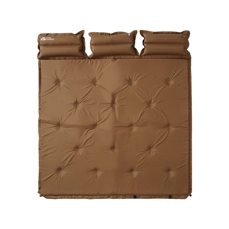 Килимок самонадувний тримісний Mobi Garden Aquarius 30 мм NX20663006 brown