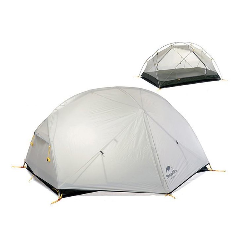 Намет Naturehike Mongar II (2-х місний) 20D silicone + footprint NH17T007-M Gray