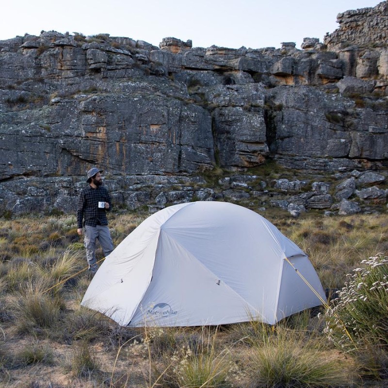 Намет Naturehike Mongar II (2-х місний) 20D silicone + footprint NH17T007-M Gray