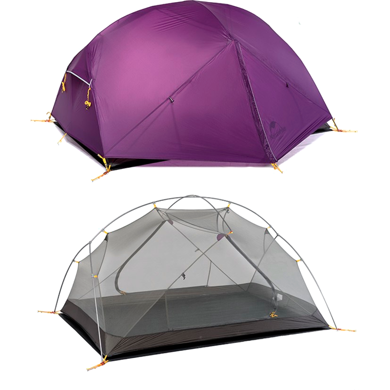 Намет Naturehike Mongar II (2-х місний) 20D silicone + footprint NH17T007-M Purple
