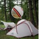 Намет Naturehike Hiby III (3-х місний) 20D silicone New version + footprint NH18K240-P grey white