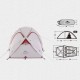 Намет Naturehike Hiby III (3-х місний) 20D silicone New version + footprint NH18K240-P red