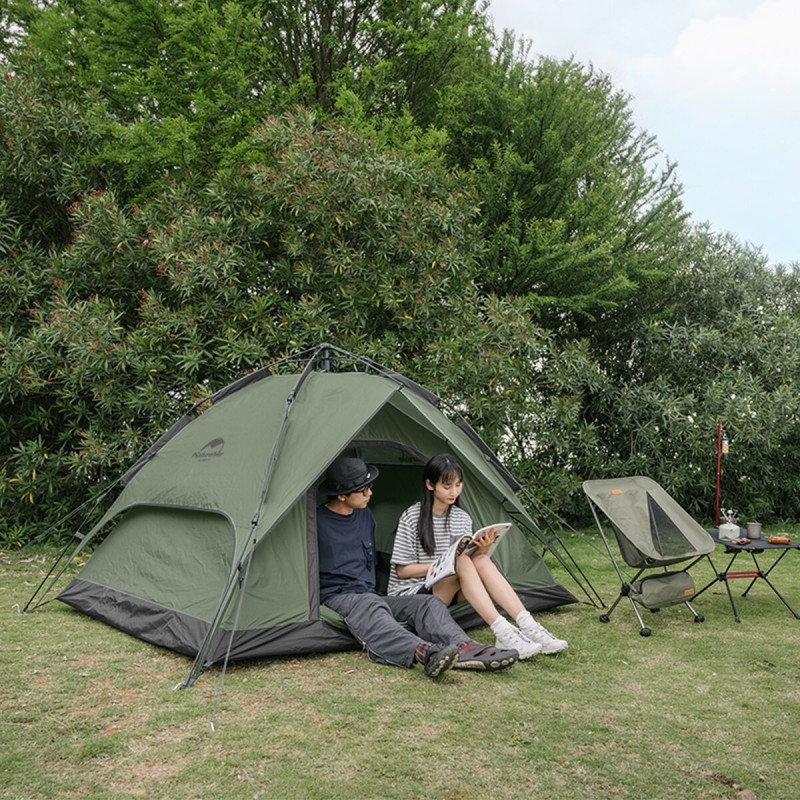Намет Naturehike Automatic 3-х місний 210T polyester NH21ZP008 Forest Green