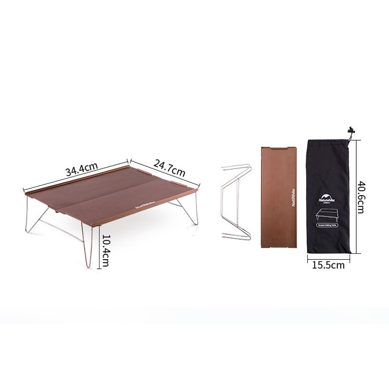 Стіл для походів Naturehike Compact Table 340х250 мм NH17Z001-L Diva Blue