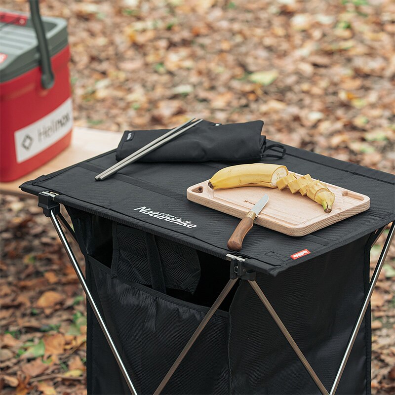 Стіл складний з коробкою для зберігання Naturehike NH19JJ084 black