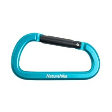 Карабін багатофункціональний Naturehike D-type 80 мм NH15A001-H Blue