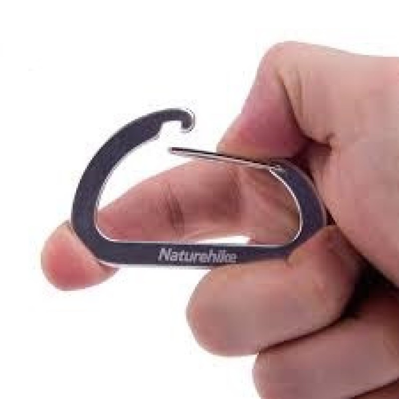 Карабін багатофункціональний 65 мм 2 pack Naturehike NH15A002-H Blue