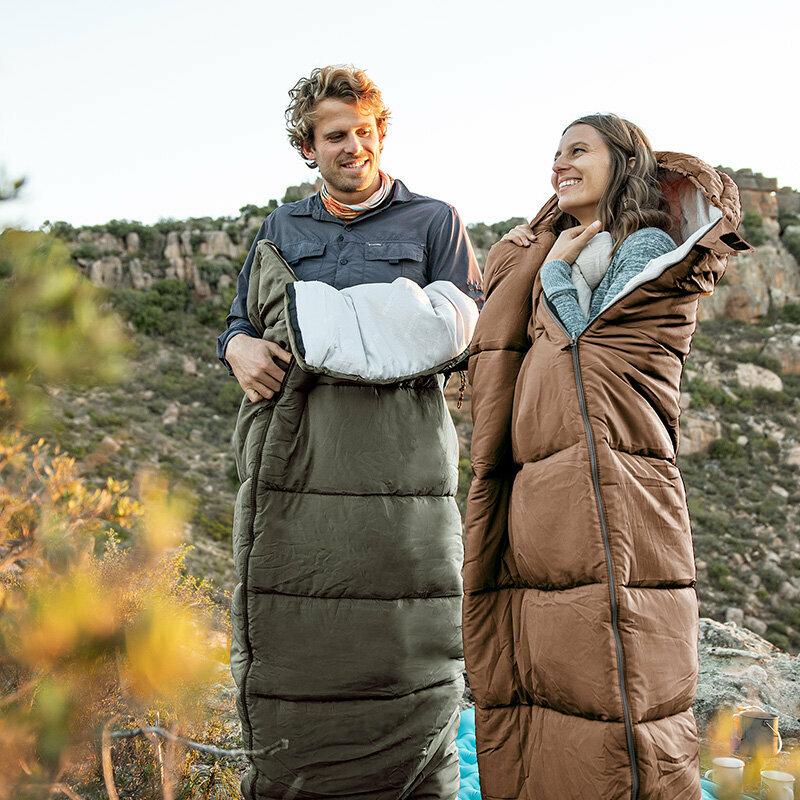 Спальний мішок з капюшоном Naturehike U350 220*75 NH20MSD07 gray