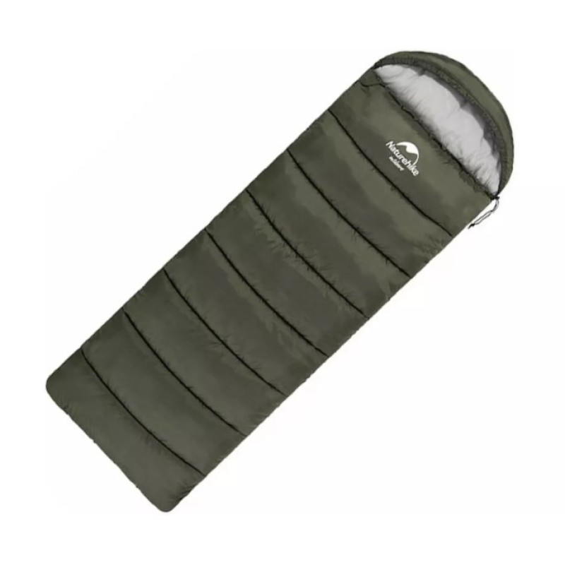 Спальний мішок з капюшоном Naturehike U350 220*75 NH20MSD07 Army Green