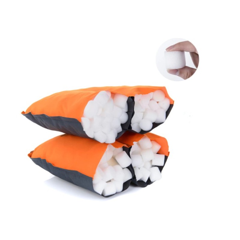 Самонадувна подушка Naturehike Sponge automatic Inflatable Pillow UPD NH17A001-L Orange
