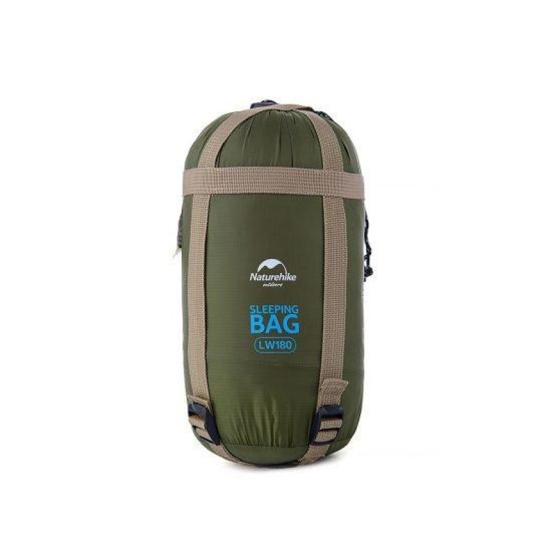 Спальний мішок NaturehikeUltra light LW 180 Long NH16S004-L Over size-Army Green