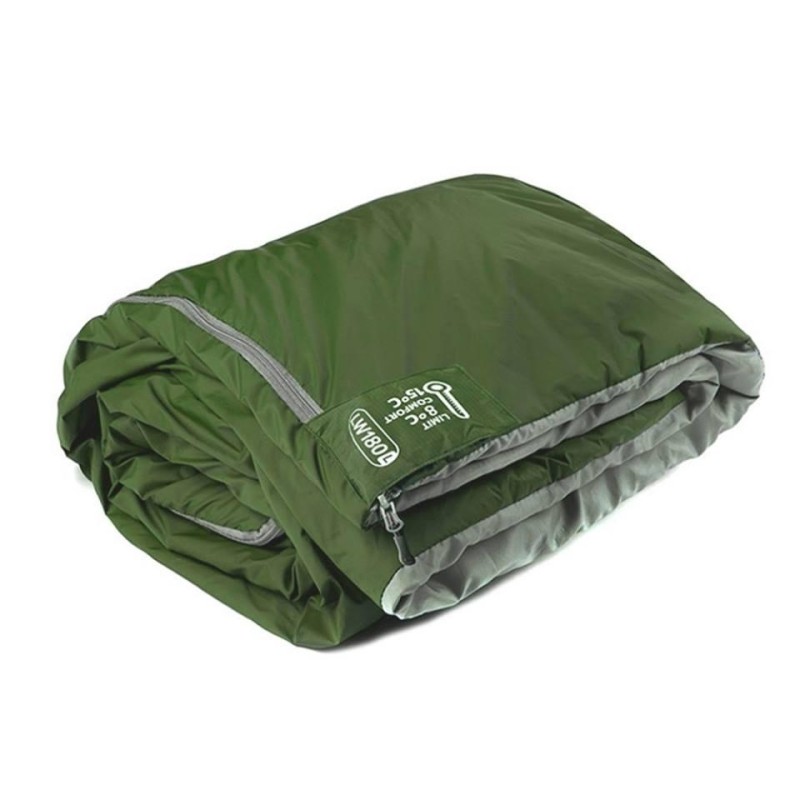 Спальний мішок NaturehikeUltra light LW 180 Long NH16S004-L Over size-Army Green
