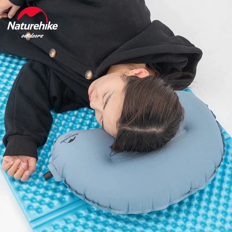 Самонадувна подушка Sponge Pillow New Naturehike NH20ZT006 blue