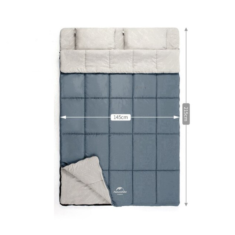 Спальний мішок Naturehike NH21MSD05 Double Sleeping Bag 2022 shadow blue