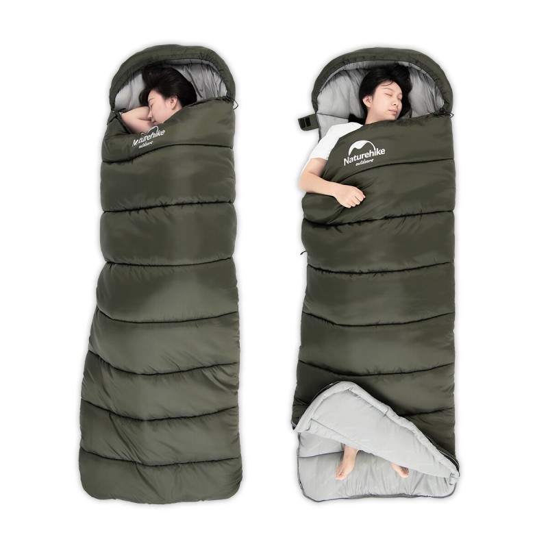 Спальний мішок Naturehike NH20MSD07 Envelope style U250 Upgraded army green