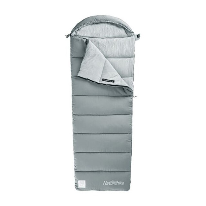 Спальний мішок з капюшоном Naturehike M400 L 220*80 NH20MSD02 gray