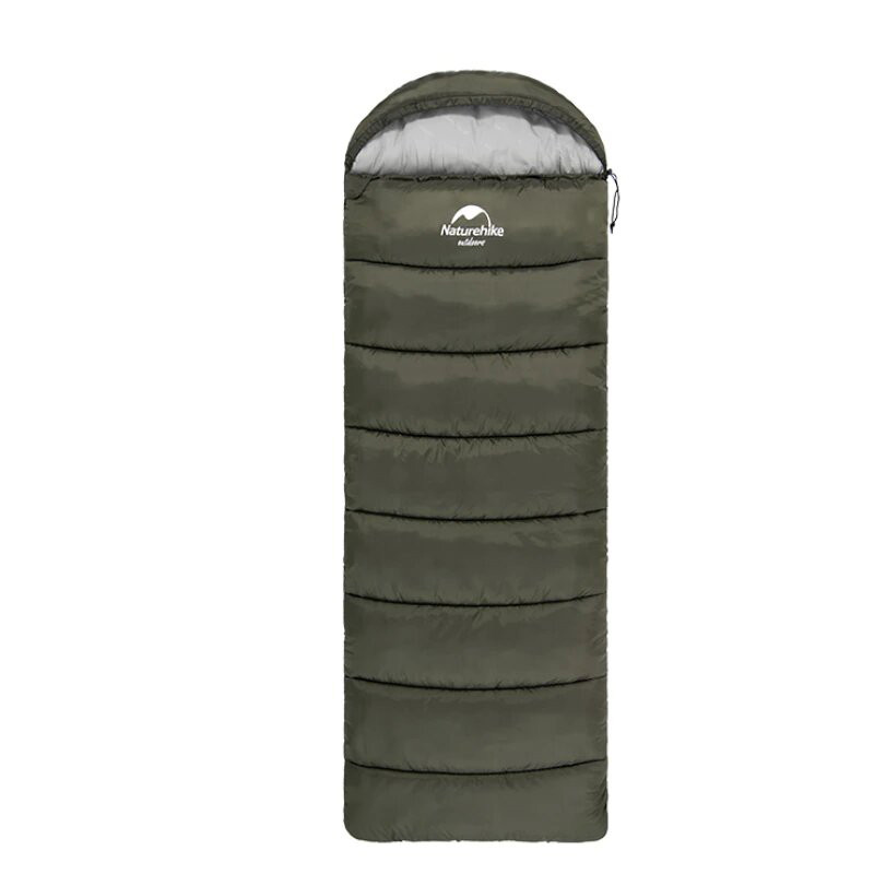 Спальний мішок з капюшоном Naturehike U350S 220*75 NH20MSD07 Army Green