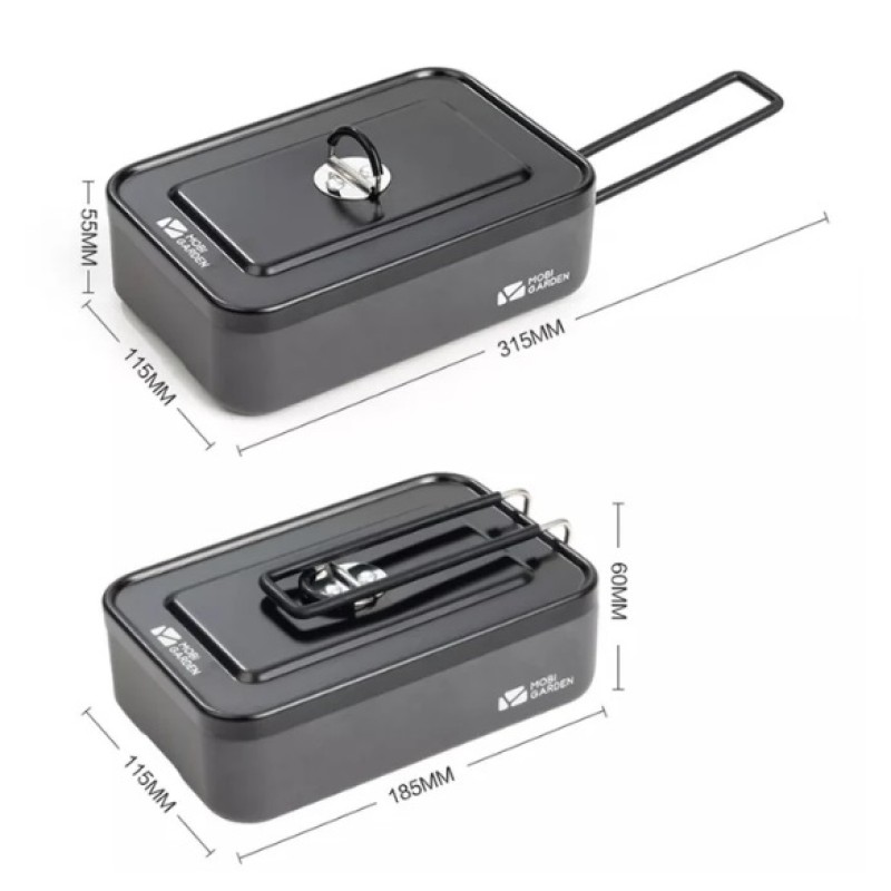 Ланчбокс Mobi Garden JB Alu 0.9 л NX21666045 grey