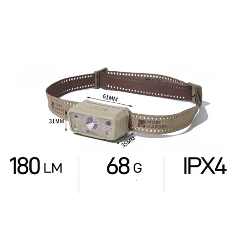 Ліхтар налобний Mobi Garden Zero 1200 NX23673006 sand