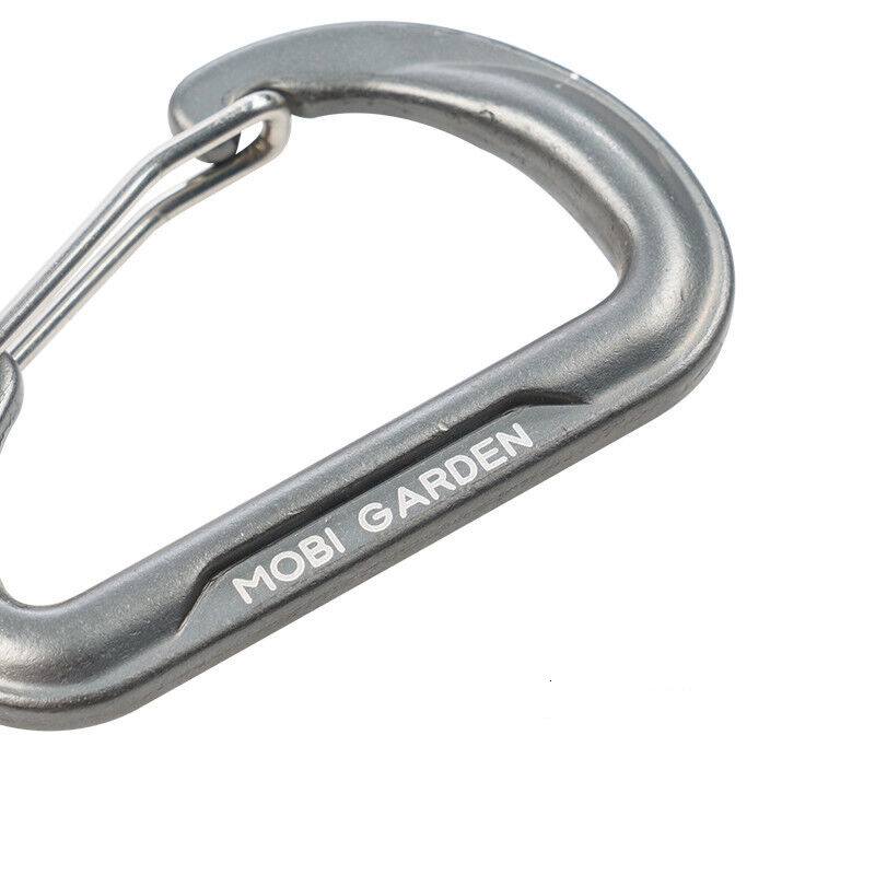 Карабін Mobi Garden Steel 60мм 2 шт NXLQI72001 grey