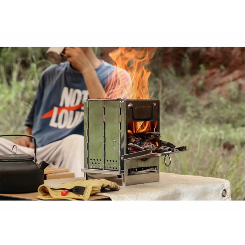 Піч на трісці Starcamp Wood stove HX-WS11 steel