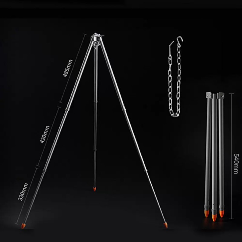 Тринога для казана Starcamp Fire pit tripod HX-TD01 silver