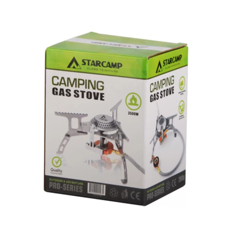 Пальник газовий Starcamp 3500W HX-CS04 silver