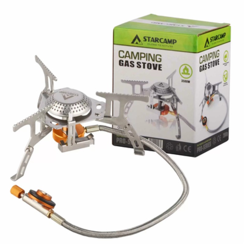 Пальник газовий Starcamp 3500W HX-CS04 silver