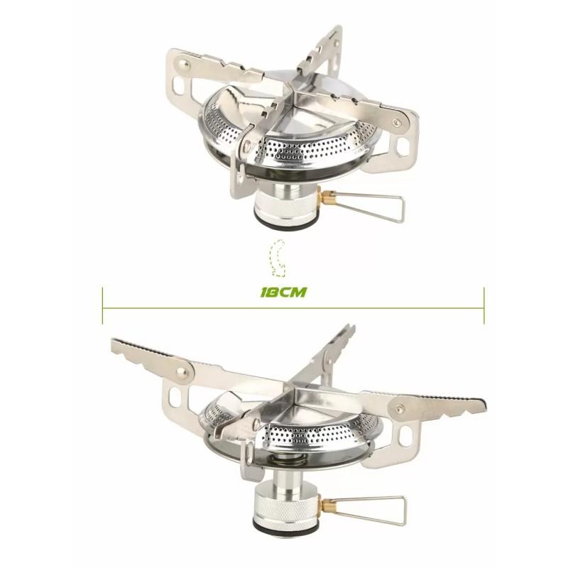 Пальник газовий Starcamp 3500W HX-CS06A silver