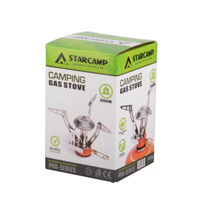 Пальник газовий Starcamp 3000W HX-CS10 silver