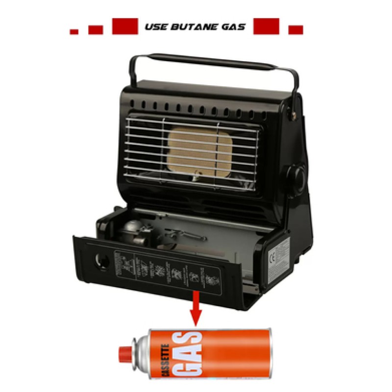 Обігрівач газовий Starcamp Gas Heater HX-GH01 black