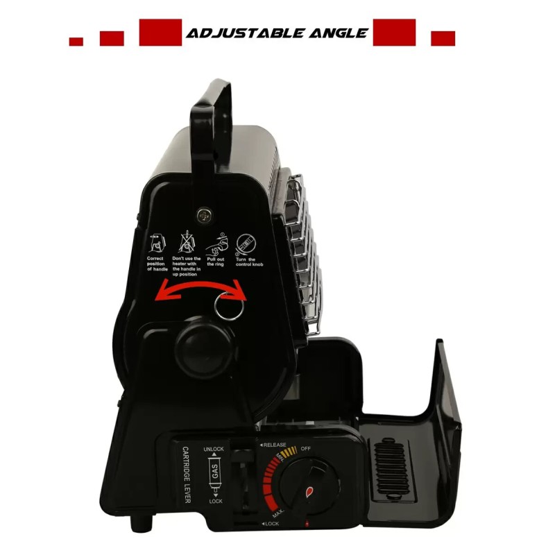 Обігрівач газовий Starcamp Gas Heater HX-GH01 black