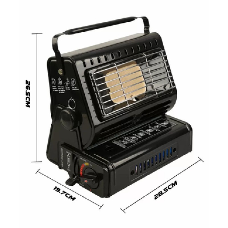 Обігрівач газовий Starcamp Gas Heater HX-GH01 black