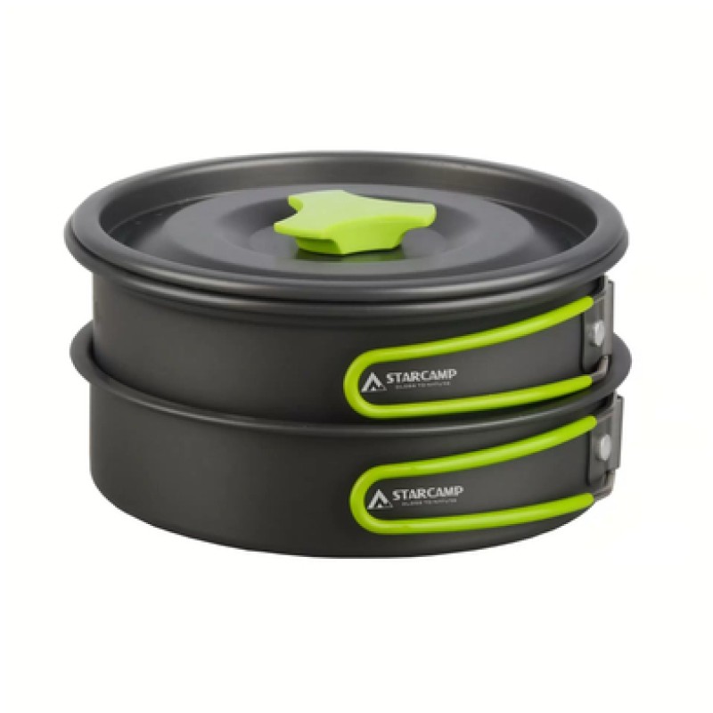 Набір посуду для кемпінгу Starcamp Cookware set 1-2 HX-CK01 black